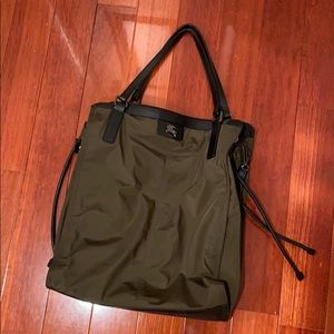 Burberry Nylon Tote, Army Green